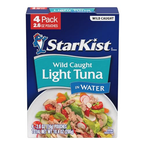 StarKist Chunk Light Tuna in Water 2.6 oz Pouch (4 Pack)