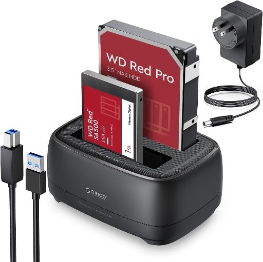 ORICO Hard Drive Docking Station Dual Bay USB 3.0 to SATA with Duplicator/Offline Clone Function Deal