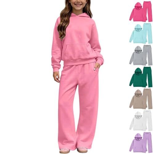 Girls Sweatsuits Fleece Hoodies and Sweatpants Set - 2 Piece  Deal