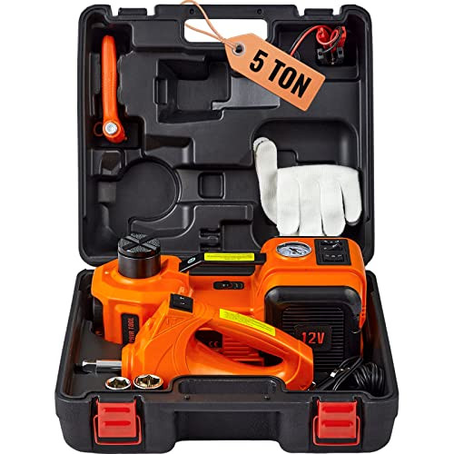 VEVOR Electric 5 Ton Hydraulic Car Jack Lift with Electric Impact Wrench