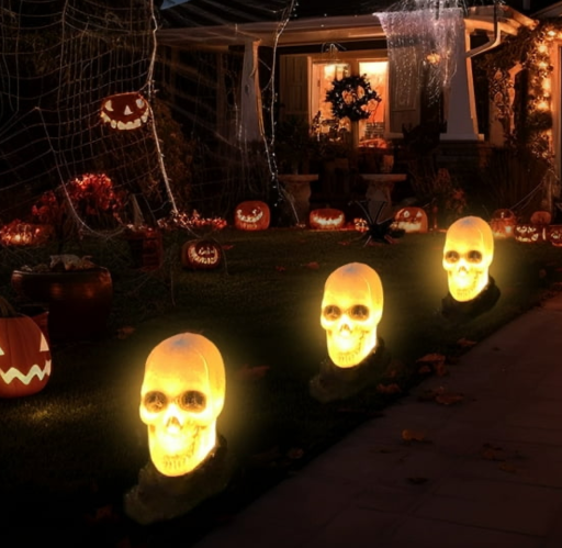 3 Pack Outdoor Halloween Light up Skeletons