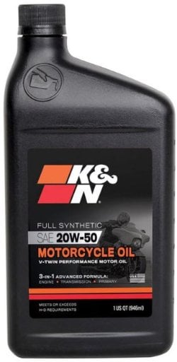 K&N Motorcycle Full Synthetic 20W-50 Motor Oil 1-Qt Deal