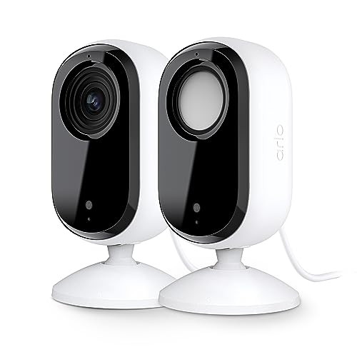 Arlo Essential 2K Night-Vision Indoor Security Camera 2-Count