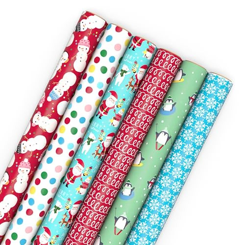 Hallmark Christmas Wrapping Paper -  6 Rolls