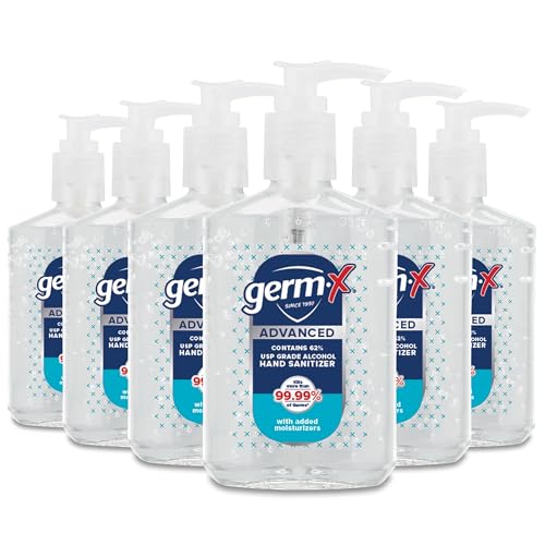 Germ-X Advanced Hand Sanitizer Pump Bottle 6-Pack 8-Ounce Deal