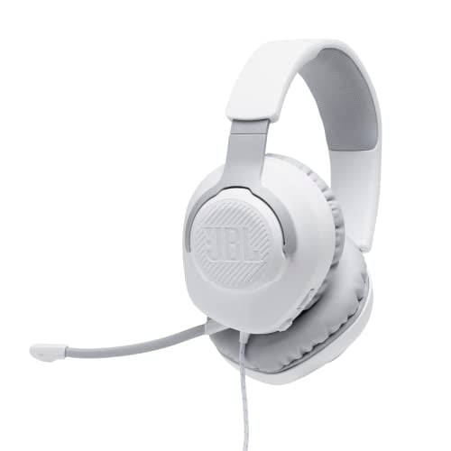 JBL Quantum 100 Wired Over-Ear Gaming Headphones Large, White Deal