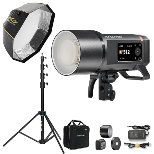 FLASHPOINT (Godox) XPLOR 600w PRO II with 9-Foot Light Stand and 4-Foot Softbox Deal