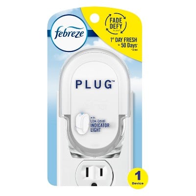 Febreze Odor-Fighting Fade Defy Plug Air Freshener Warmer Device Deal