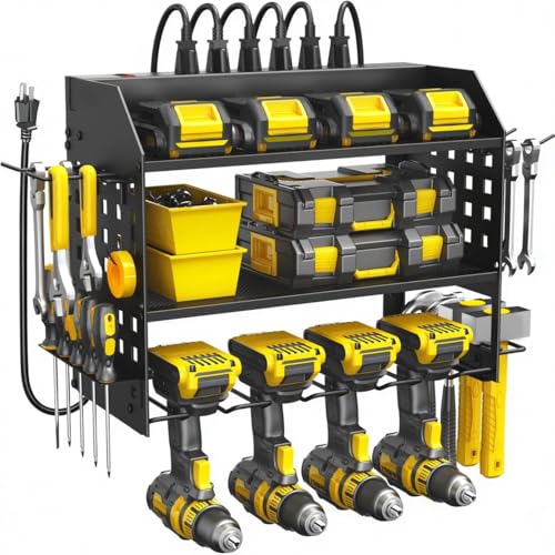 SPACECARE Power Tool Organizer with Charging Station 6 Outlets Deal