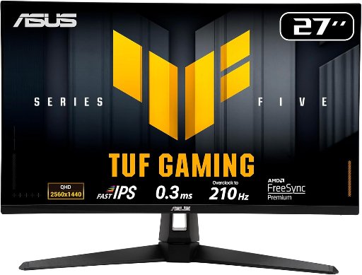 27" ASUS TUF Gaming 1440P QHD 210Hz 0.3ms Fast IPS Monitor