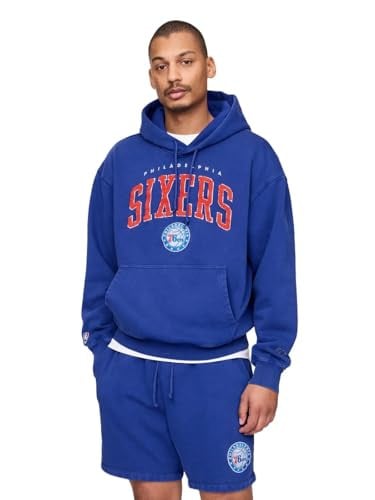 Sixers Men’s X Nba Graphic Logo Hoodie Sweatshirt LARGE