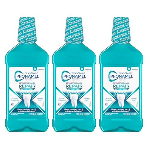 Sensodyne Pronamel Intensive Enamel Repair Alcohol-Free Mouthwash 3-Pack 16.9-Oz