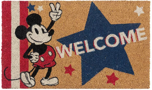 18" x 30" Disney Mickey Mouse USA Star Coir Outdoor Mat Deal