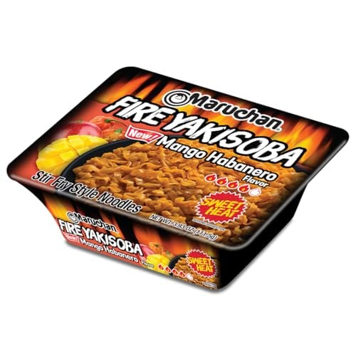 Maruchan Yakisoba FIRE Mango Habanero Flavor Instant Ramen Noodles (8 Pack) Deal