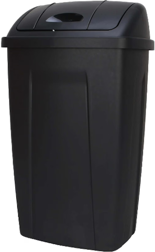 Mainstays 13 Gallon Plastic Swing Top Kitchen Trash Can Deal