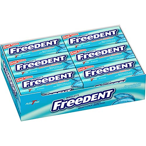 FREEDENT Chewing Gum 12-Pack (Spearmint)
