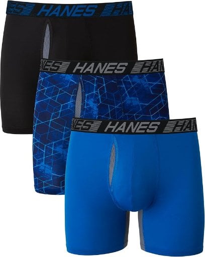 Hanes Men’s Underwear Boxer Briefs 3-Pack Deal