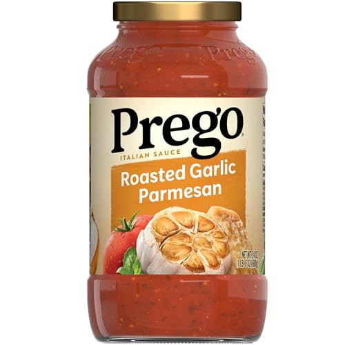 Prego Pasta Sauce Italian Tomato Sauce with Roasted Garlic & Parmesan Cheese 24 oz Jar