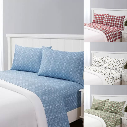 Holiday Printed Microfiber 3-Pc. Sheet Sets