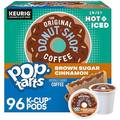 Original Donut Shop Brown Sugar Cinnamon Pop Tart K-Cups 96 Count