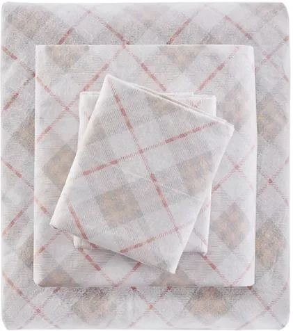 Madison Park Twin XL Cotton Flannel 4-Piece Sheet Set Deal
