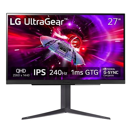 LG 27" UltraGear QHD (2560x1440) Gaming Monitor 240Hz