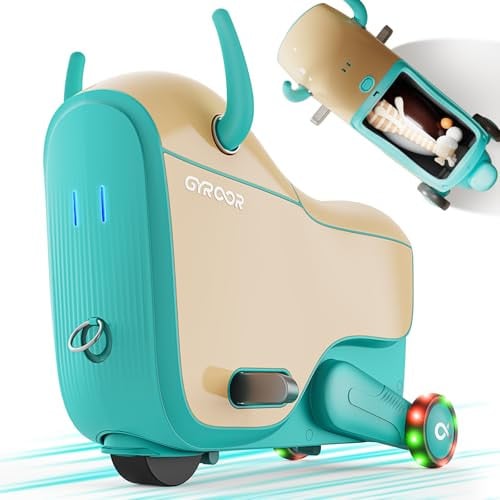 Gyroor GNU Kids Electric Ride-On Car with Flashing Wheels and 14L Storage