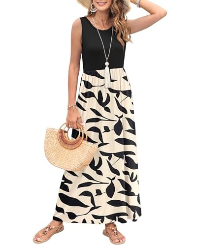 MISFAY Women's Sleeveless High Waist Maxi Dress
