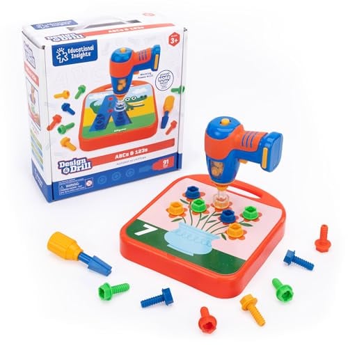 Educational Insights Design & Drill ABCs & 123s Building Construction Toys Deal