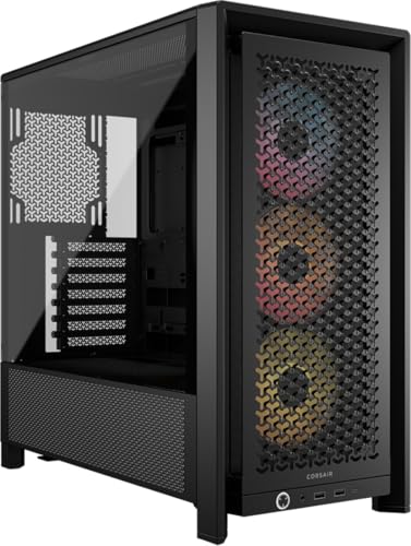 CORSAIR 4000D RS ARGB Frame Modular Mid-Tower ATX PC Case with 3X Pre-Installed RS ARGB Fans Deal