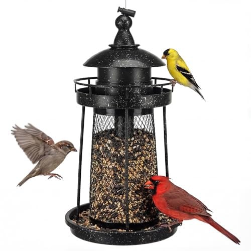 Lavezee Large Capacity Hanging Bird Feeder