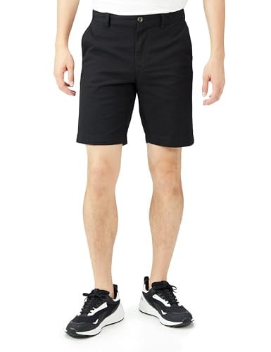 Amazon Essentials Men's Slim-Fit 9" Chino Shorts, Black, Size 32 Deal