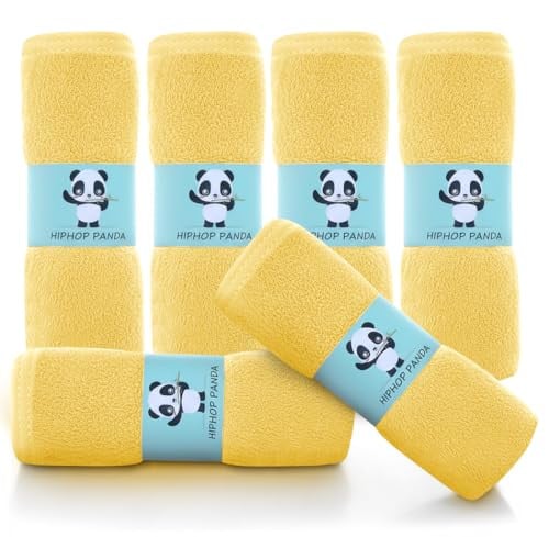 Hiphop Panda 6-Pack 10"x10" 2-Layer Ultra Soft Absorbent Washcloths Deal