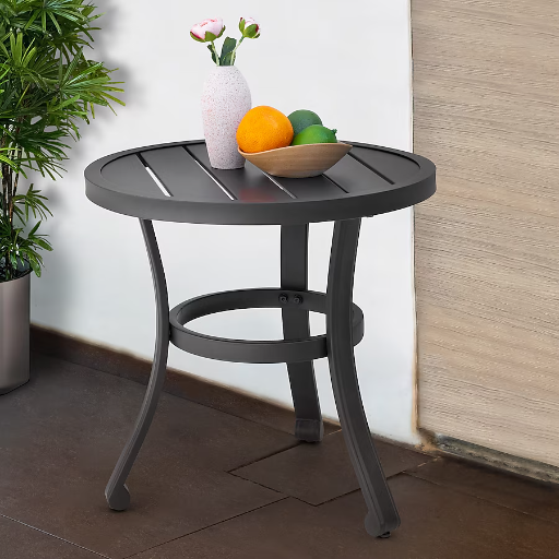 Nuu Garden Round Outdoor Bistro Table 19.69-in W x 19.69-in L Deal
