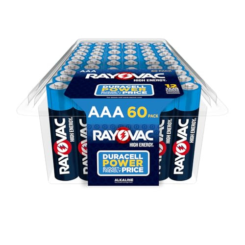 Rayovac High Energy Alkaline AAA Batteries 60-Count