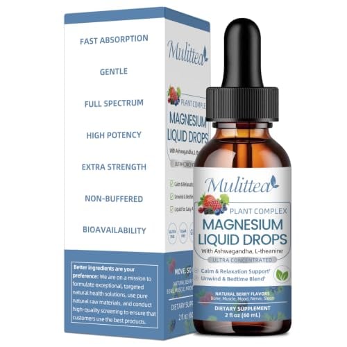 Magnesium Glycinate Liquid Drops w/ L-Theanine & Ashwagandha