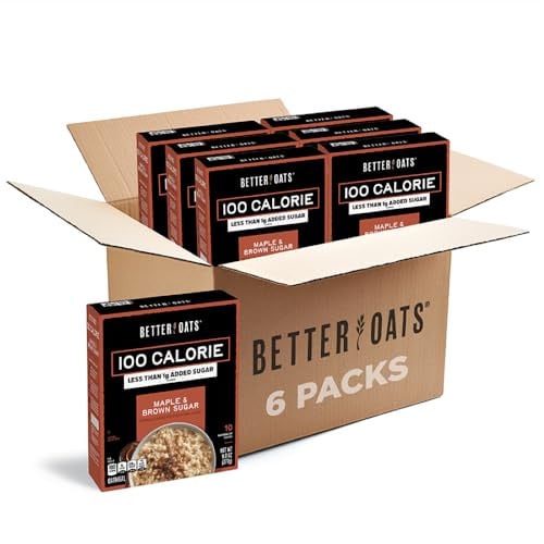 Better Oats 100 Calorie Maple & Brown Sugar Oatmeal Packets (6-Pack) Deal