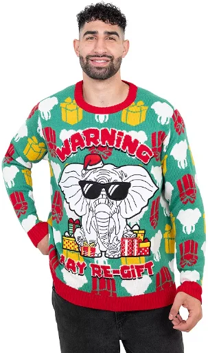 Men's Big & Tall Ugly Christmas Crewneck Sweater Deal