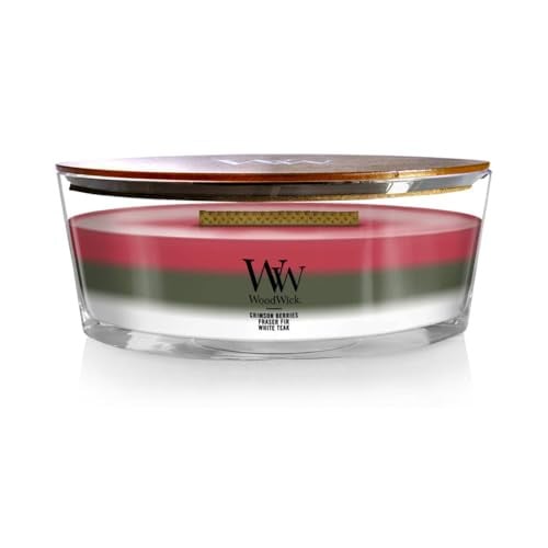 WoodWick Winter Garland Trilogy 16 oz Ellipse Candle Deal
