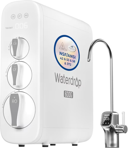 Waterdrop G3P600 8 Stage Tankless Reverse Osmosis System Deal