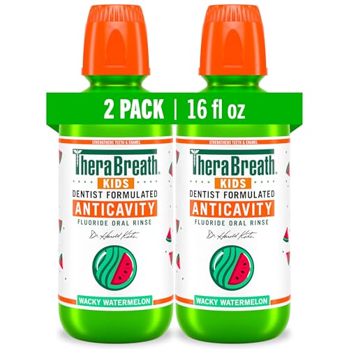 2-Pack 16-Oz TheraBreath Kids Mouthwash w/ Fluoride (Watermelon)