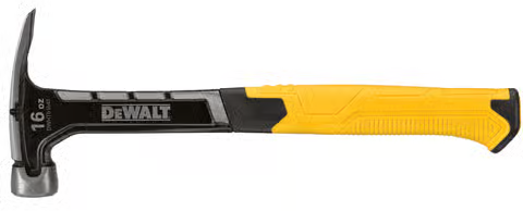 DeWalt 16 oz Smooth Face Rip Claw Hammer 7.50 in. Steel Handle
