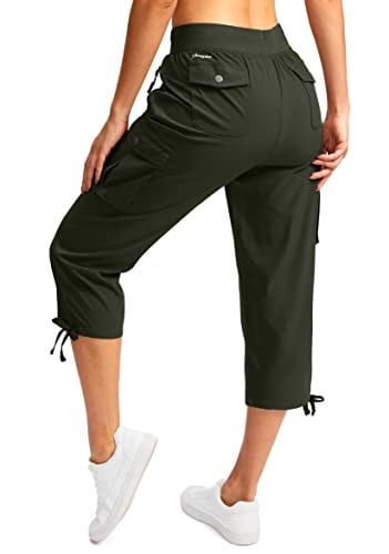 Soothfeel Women’s Cargo Capris Pants with 6 Pockets Deal