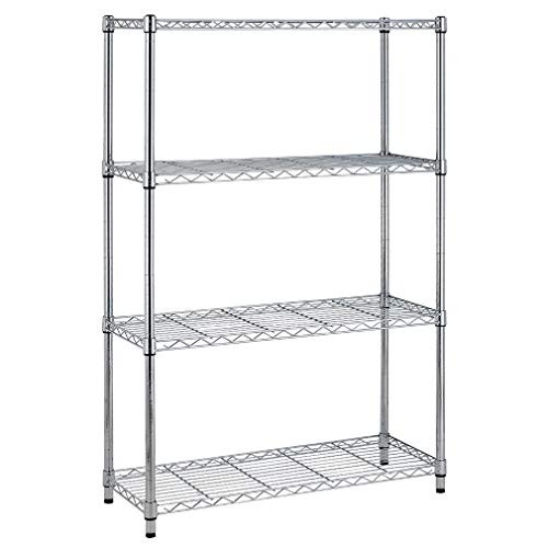 BestOffice 4-Tier Wire Storage Shelves 36"D x 14"W x 54"H