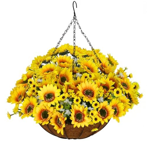 Florielle Artificial Hanging Flowers Yellow Deal