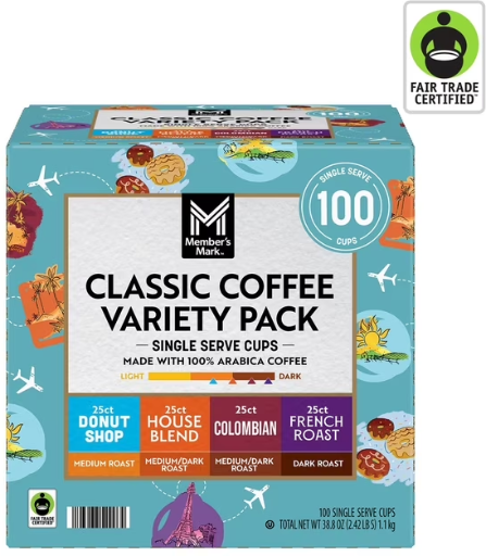 100 Count Member's Mark Coffee Pods Deal