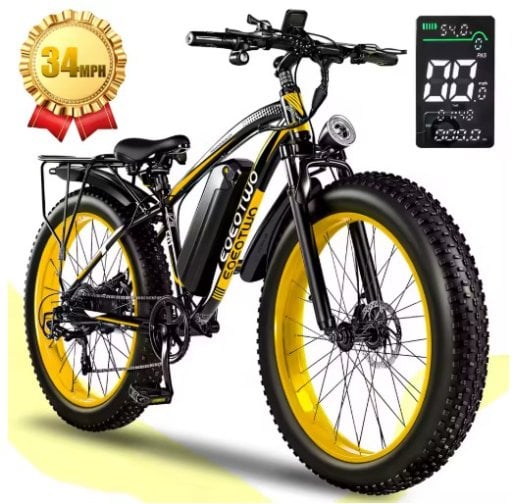 EOEOTWO E01 Peak 1500W Fat Tire Electric Bike 48V 15Ah Deal