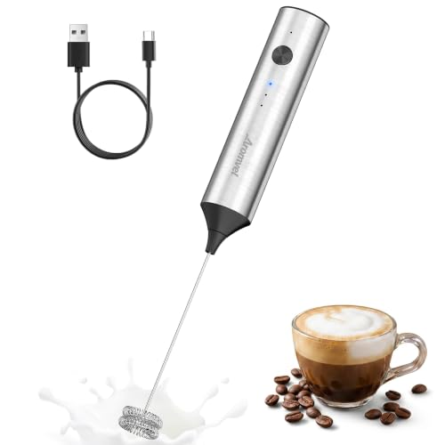Aromvel Rechargeable Handheld Milk Frother 3 Speeds