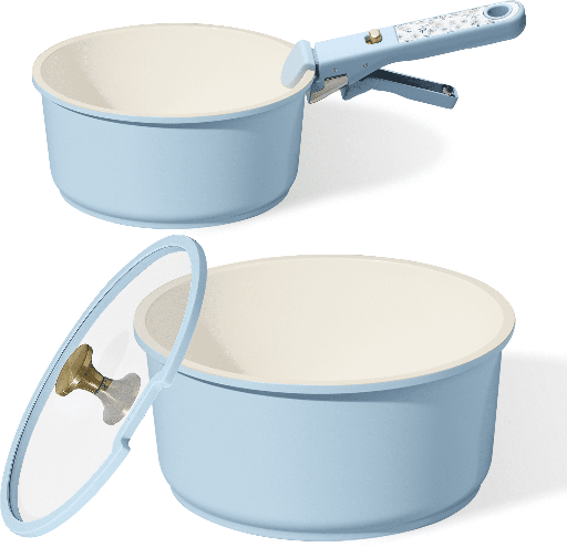 4-Piece Carote Ceramic Stackable Saucepans Set Deal