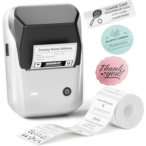 NIIMBOT B1 Thermal Label Printer + 230-Count 2"x1.18" Labels Deal